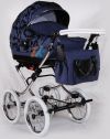 детская коляска для мальчика на зиму, коляска для новорожденных темно-синего цвета